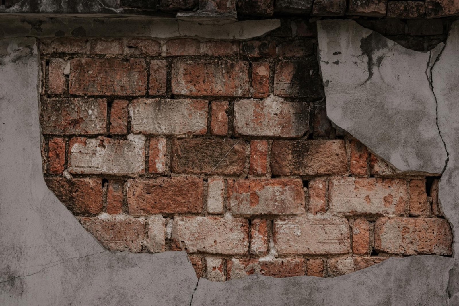 Raw brick wall texture